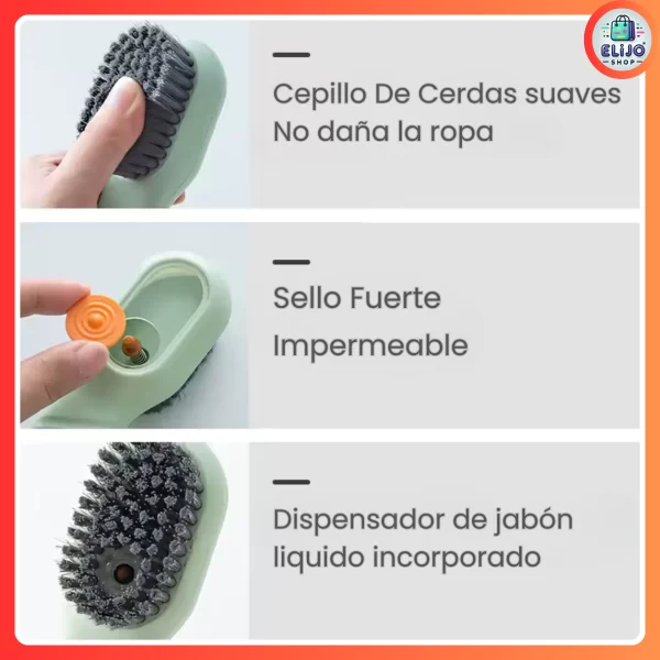 Combo x2: Cepillos Dispensadores Multifuncionales – Limpieza sin esfuerzo 🧼✨ - Imagen 7