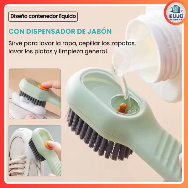 Combo x2: Cepillos Dispensadores Multifuncionales – Limpieza sin esfuerzo 🧼✨ - Imagen 4